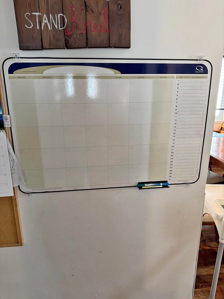 Calendar white board