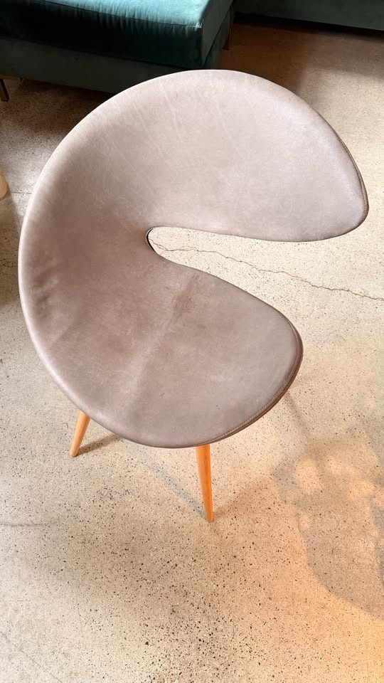 MIDJ Twist Chair — Italian Leather Sculptural Accent Chair - photo 2