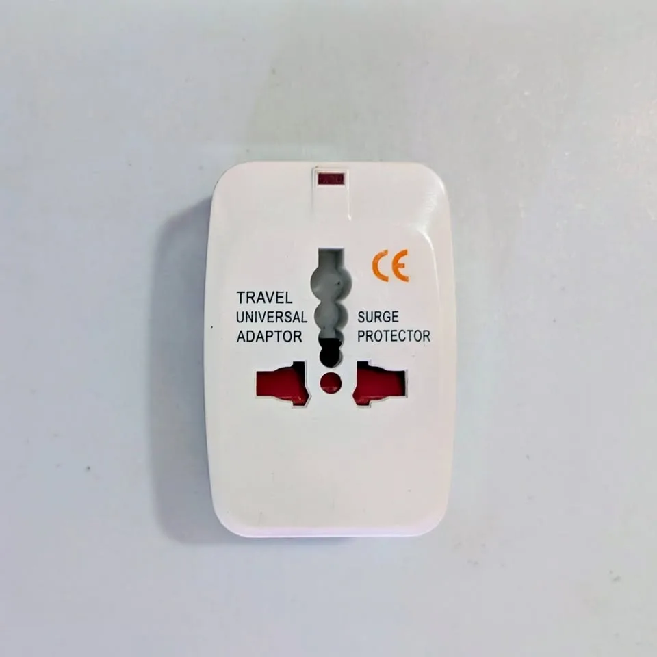 White World-Travel Adapter w/ Surge – US UK EU AU IN thumbnail