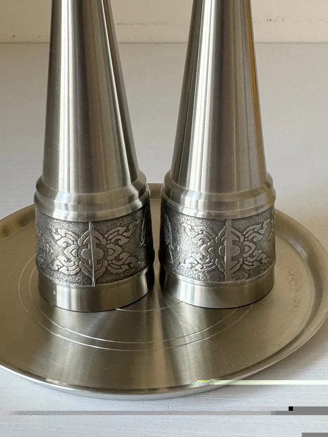 Oriental Pewter Thailand Salt and Pepper Shakers - photo 4