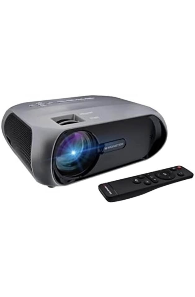 Projector With 120-inch screen, stand & case - Monster