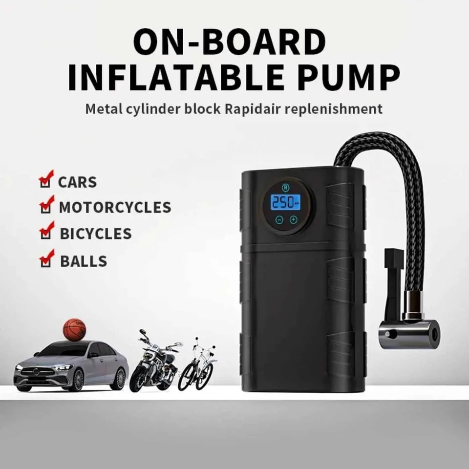 Car tire air compressor, Car tire inflator, 150 PSI, NEW 💯 image indicator(2)