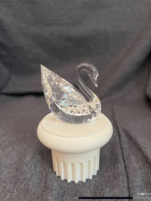 Swarovski Silver Crystal 100 Year Anni Swan 1895-1995 With box - photo 2