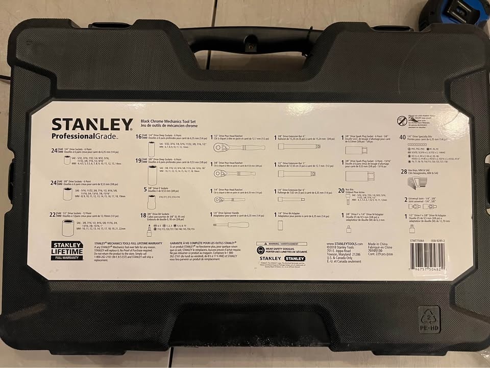 Stanley Professional Grade Black Chrome Socket Set - photo 2