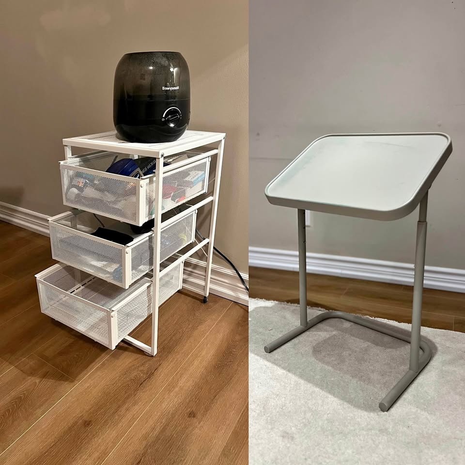 IKEA drawer and Laptop stand