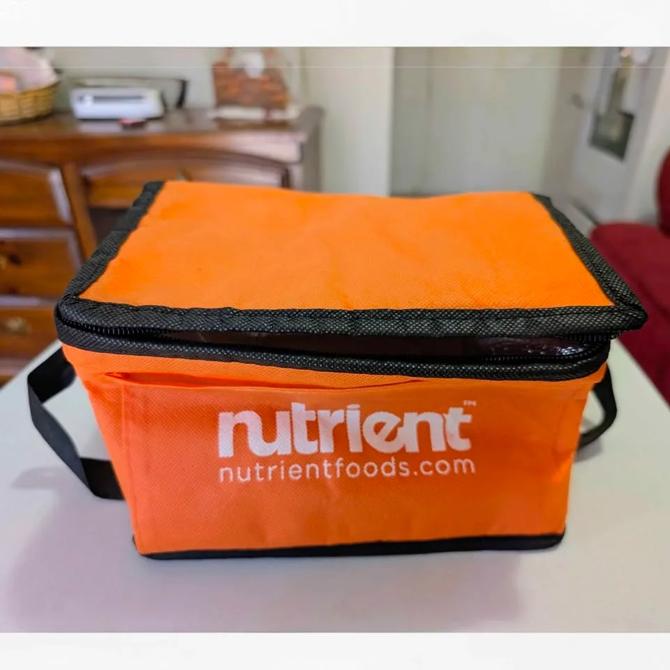 Orange 8×6.5" Insulated Lunch Bag – Compact Cooler thumbnail