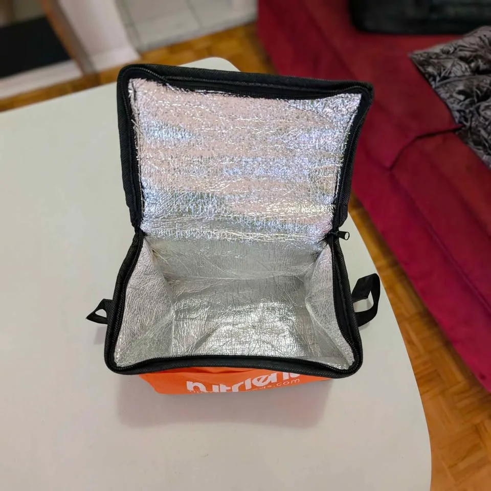 Orange 8×6.5" Insulated Lunch Bag – Compact Cooler image indicator(2)