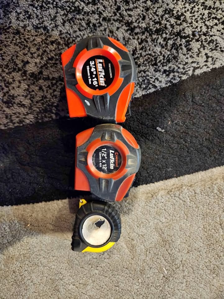 Lufkin measuring tapes ($25 for 3 tapes)