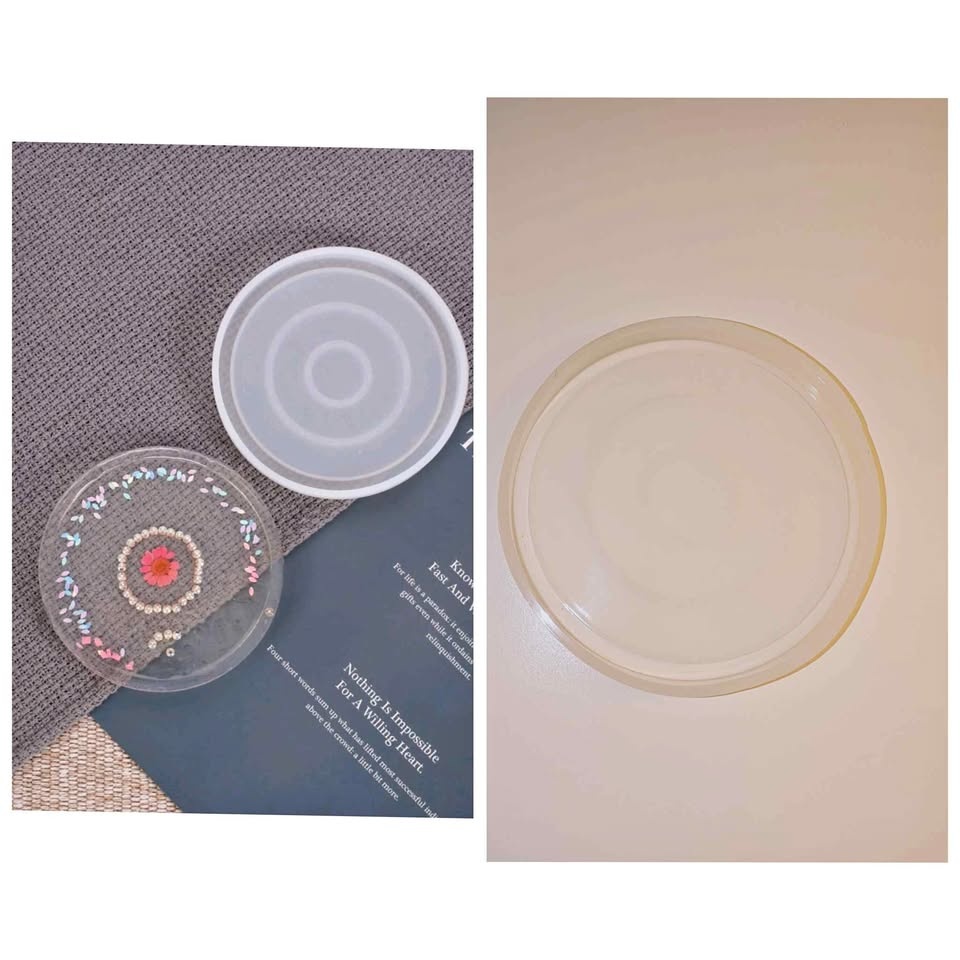 Round Candle Plate/Coaster Silicone Mold