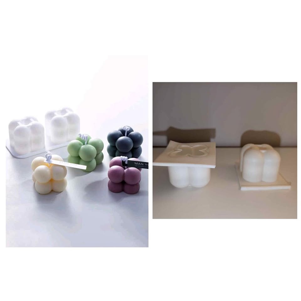 Small bubble cube silicone mold