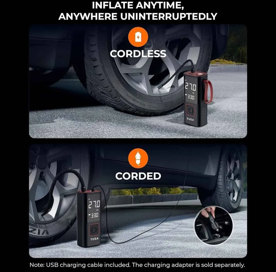 Car Tire Air compressor, Large Digital Display, 150 PSI image indicator(3)