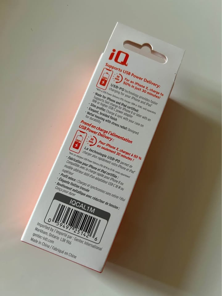 iQ Charge & Sync Cable for iPhone and iPad IQCAL1M - photo 4