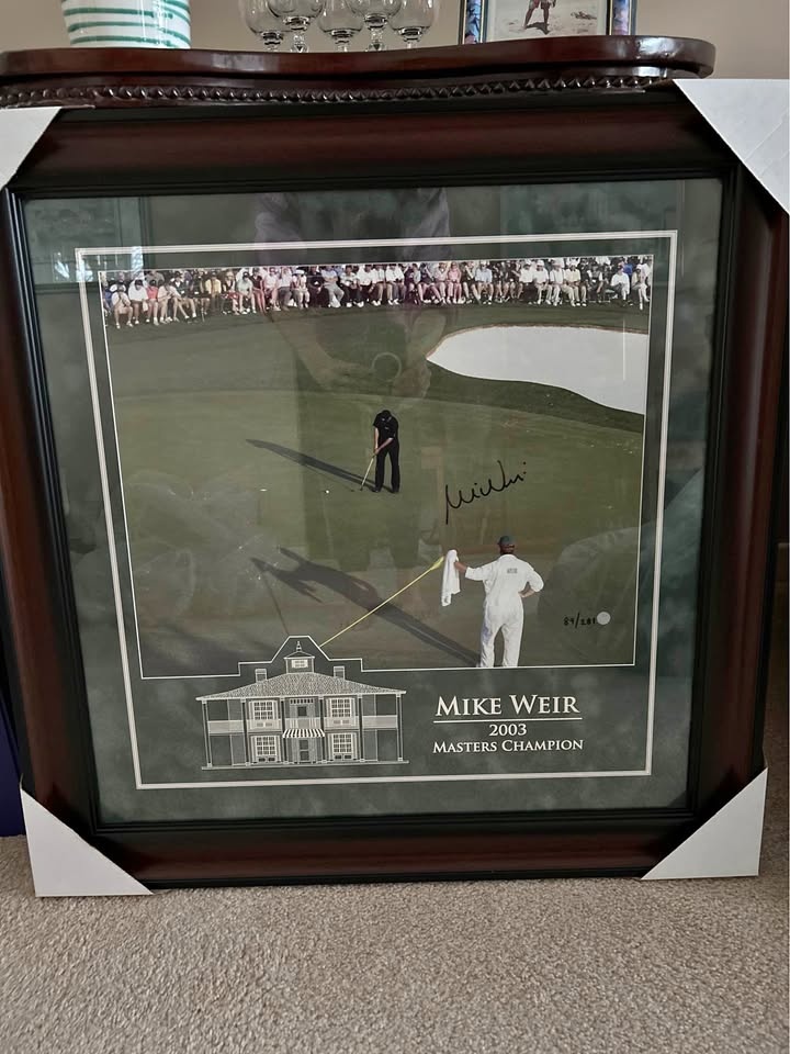 Mike Weir 2003 Masters Signed Framed Photo 29X29