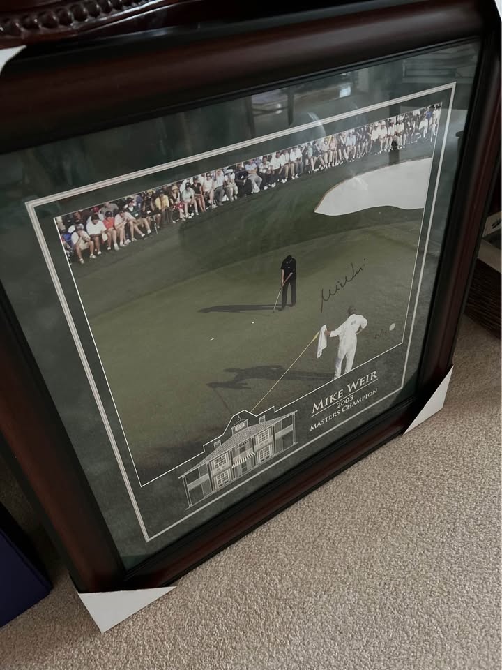 Mike Weir 2003 Masters Signed Framed Photo 29X29 - photo 2