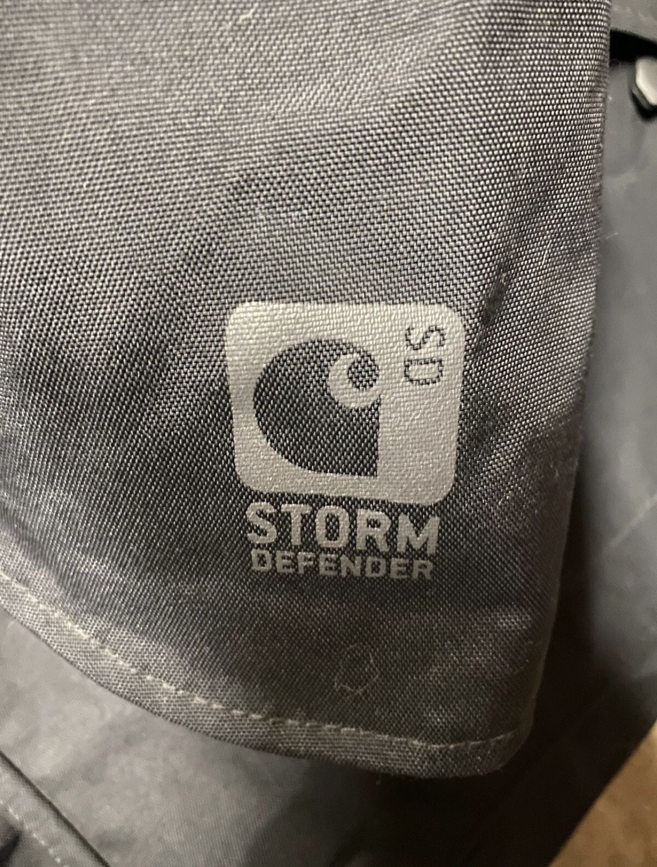Carhartt Jacket Mens XL Black Nylon Storm Defender Chore J162 - photo 2