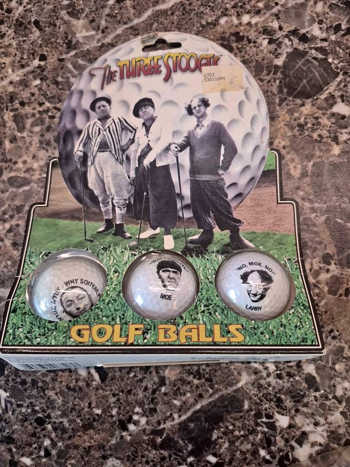 Collectors 3 stooges golf ball set