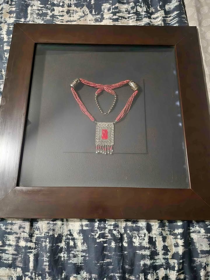 Framed Tibetan necklace