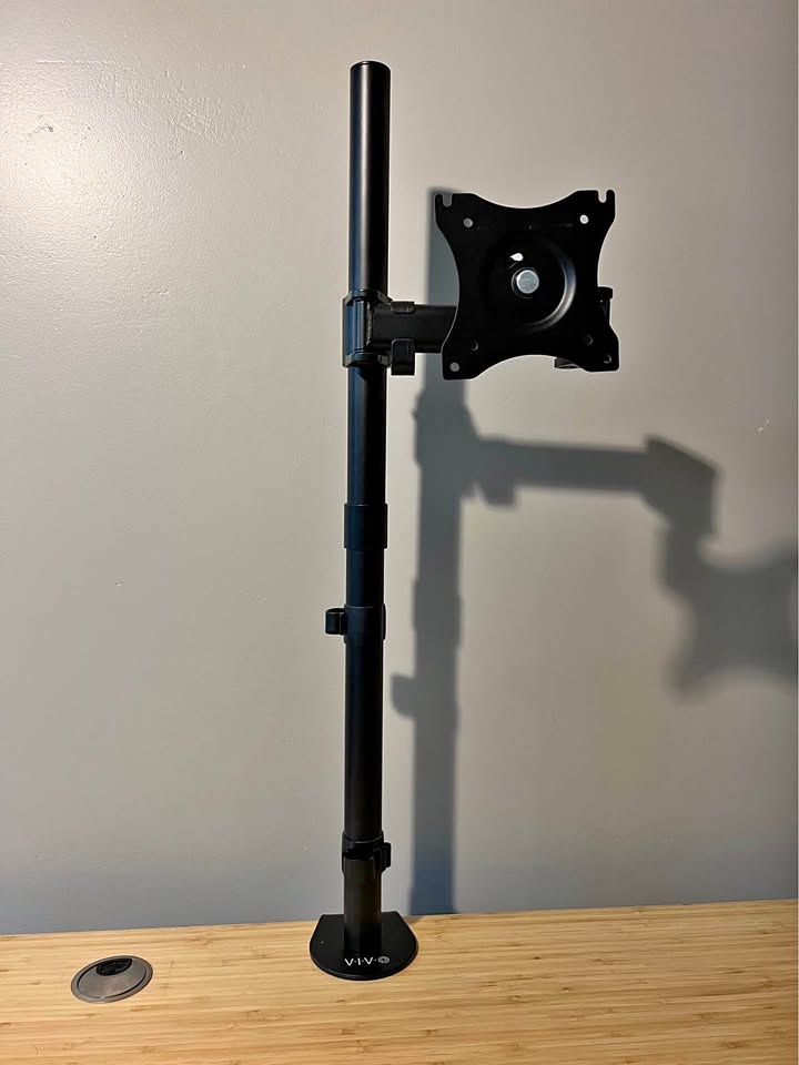VIVO Single Monitor Desk Mount - Extra Tall, STAND-V001T