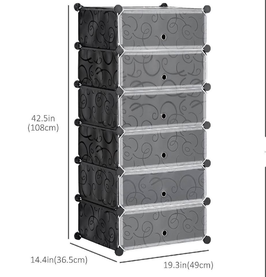 New 6 cube shoe storage multipurpose rack - photo 2