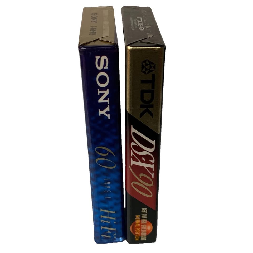 Lot of 2 Sealed Cassette Tapes DSX90 Sony HiFi 60 - photo 3