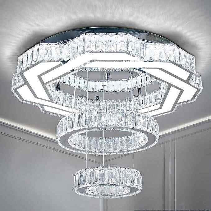 22.5" Crystal Chandeliers Living Room Modern