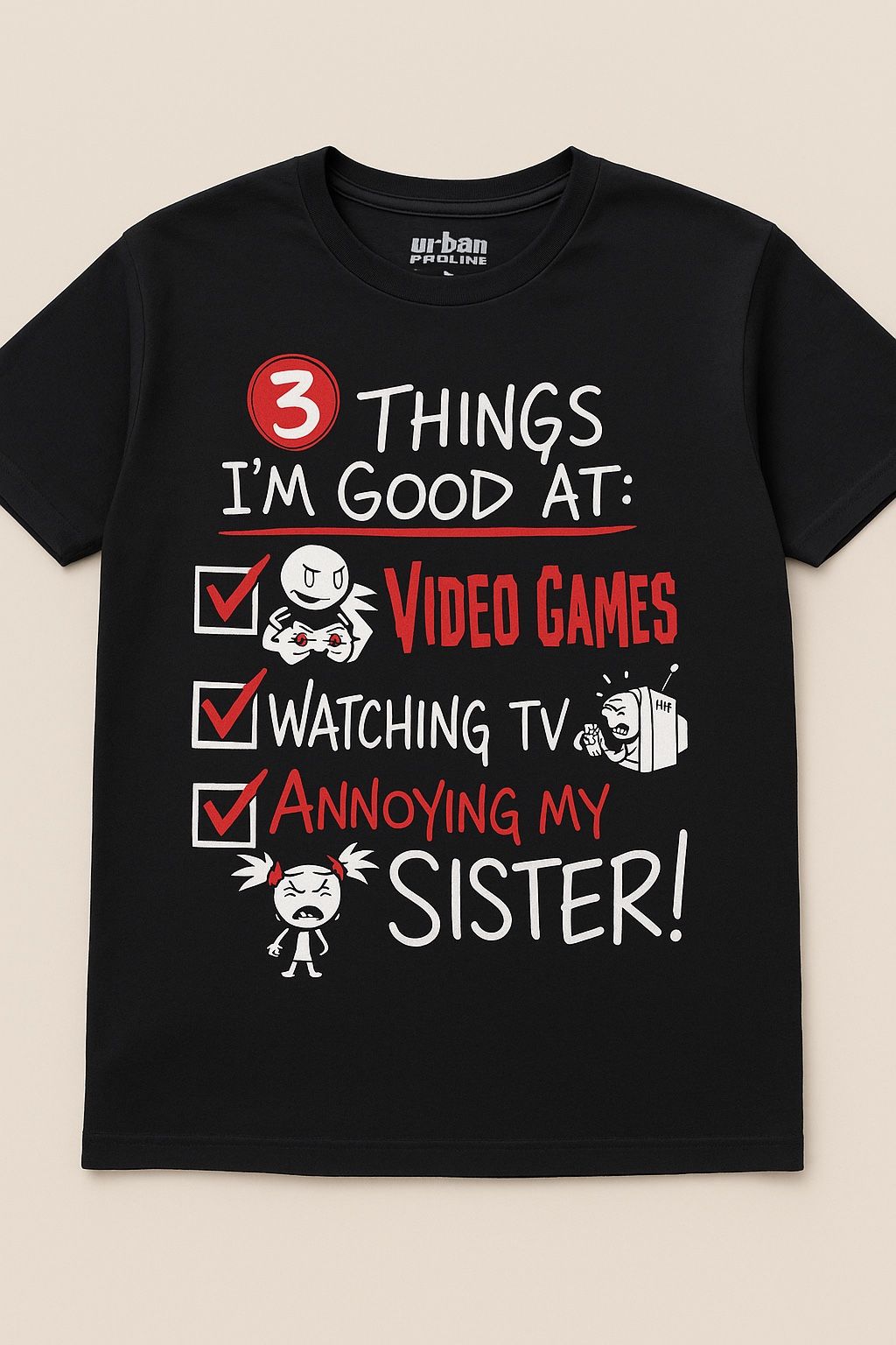 Boys Graphic Gamer T-Shirt - Size Large - Urban Pipeline - Great