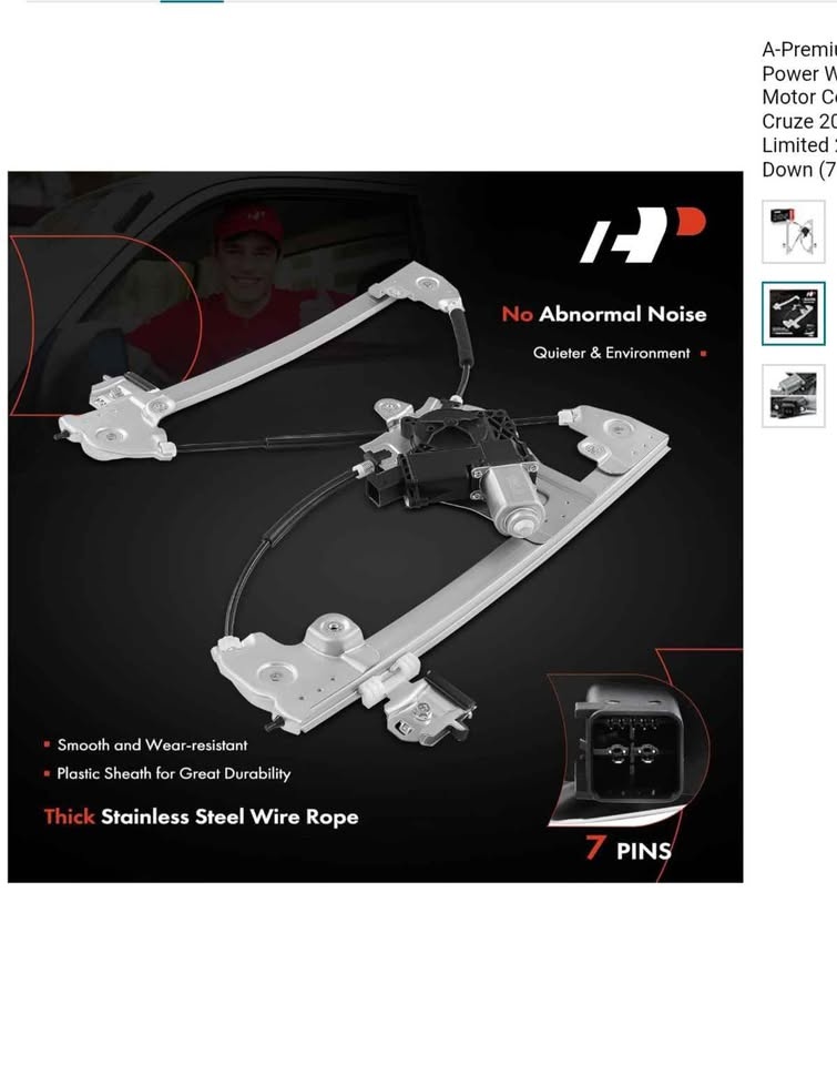 For parts only. Chevy Cruze Power Window Regulator w/ Motor - photo 3