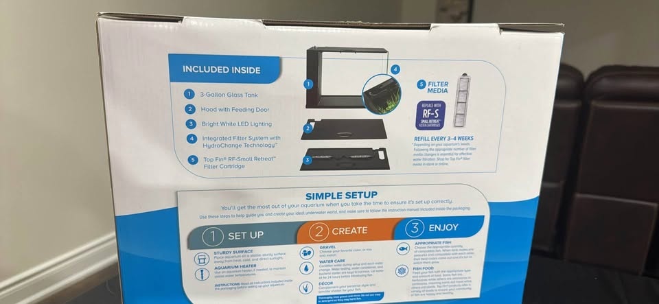 Topfin easy clean glass aquarium - photo 3