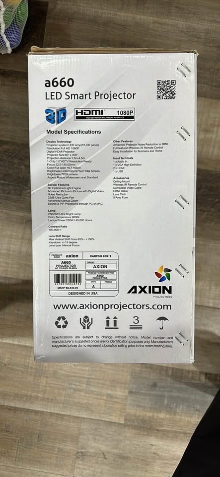 Axion a660 LED smart projector - photo 2