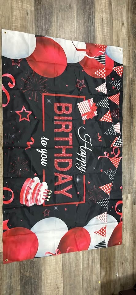 Red Birthday Banner