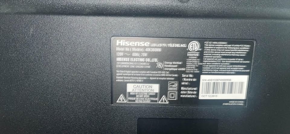 Hisense 40K360mn 40" 1080P 60Hz Led Hdtv - photo 3