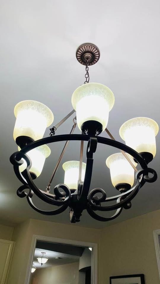 Vintage Brass Chandelier