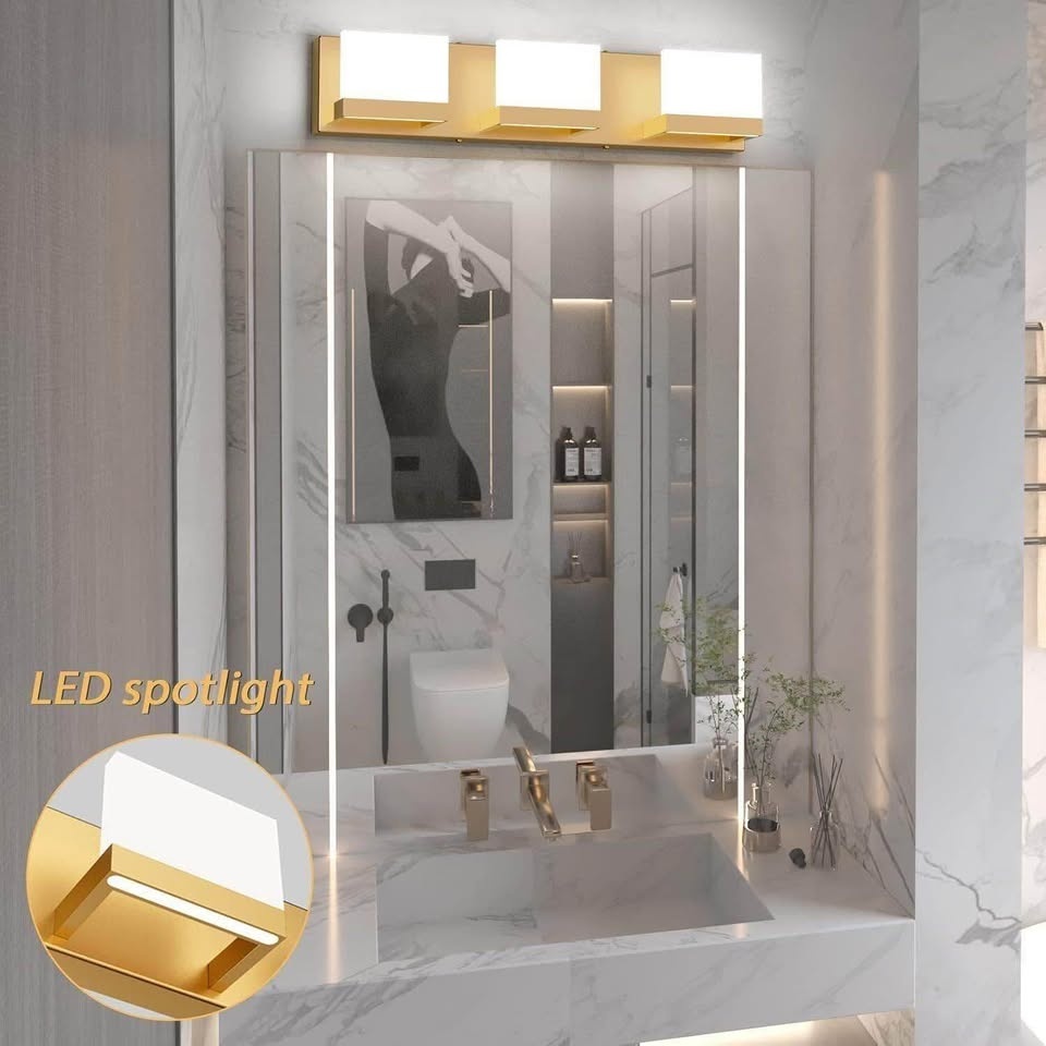 Tipace Gold Vanity Lights for Bathroom - photo 2