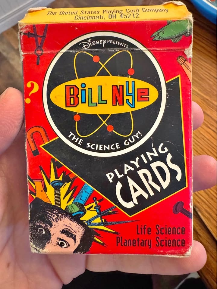 Bill Nye science playing cards
