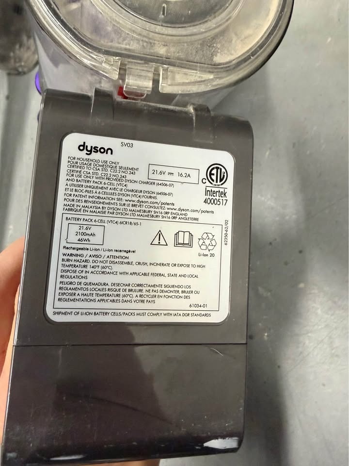 Dyson Cordless Vacuum Cleaner SV03 (V6) – Tested & Working - photo 3
