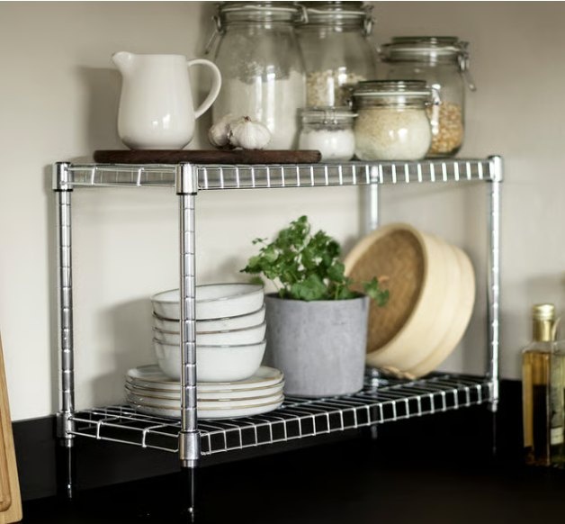 EEUC Ikea Omar galvanized shelfs, 1 large and 1 small - photo 2