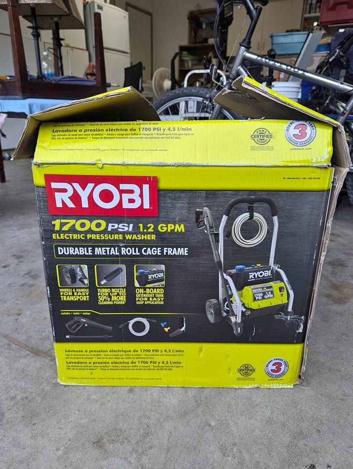 RYOBI 1700 PSI 1.2 GPM Electric Pressure
