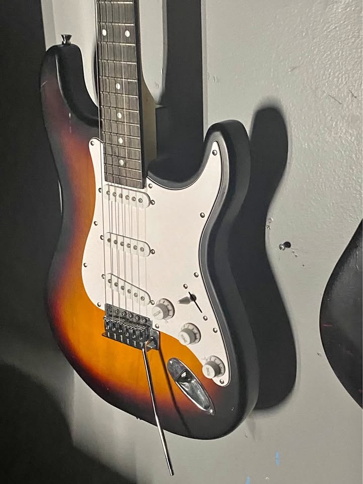 Sunburst Style Guitar with a Whammy Bar