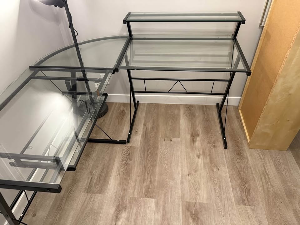 Liljar L-Shaped Metal Base Computer Desk - photo 3