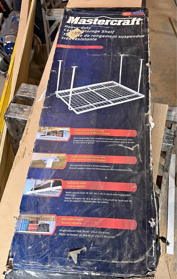 Mastercraft Heavy Duty Ceiling Storage Shelf