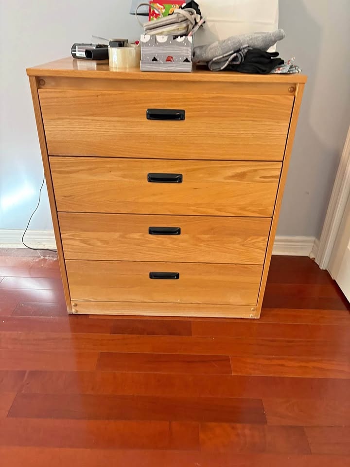 MCM Solid Oak Dresser