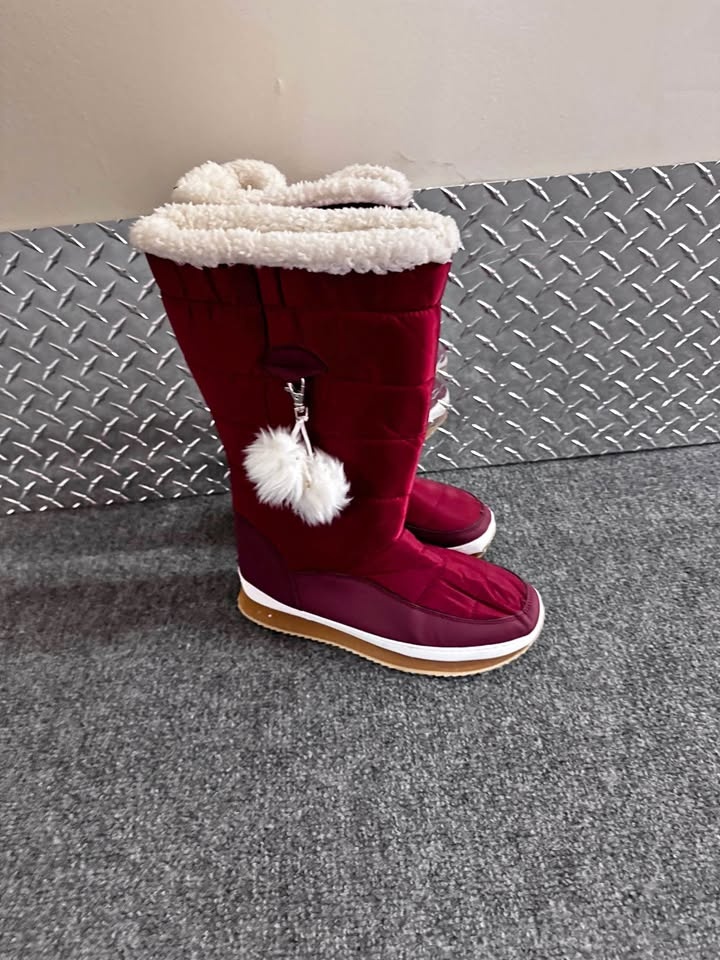 Brand new Winter Boots with Pom Poms Size 9