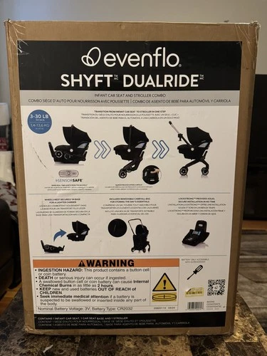 Evenflo Shyft DualRide Infant Seat and Stroller Combo With Base