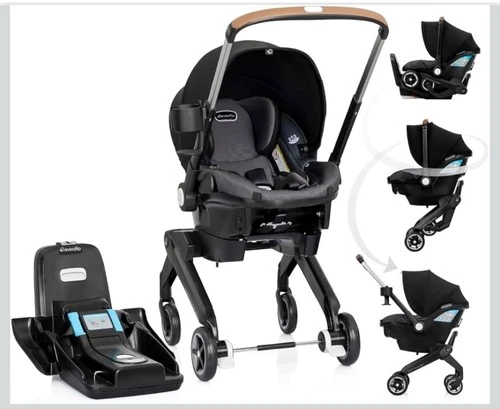 Evenflo Shyft DualRide Infant Seat and Stroller Combo With Base - photo 4
