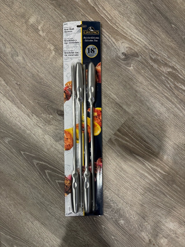 18” GrillPro Bent Shaft Skewers