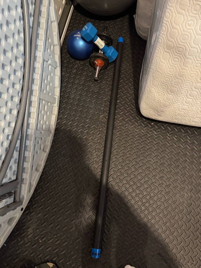 weights and excersie ball / bar