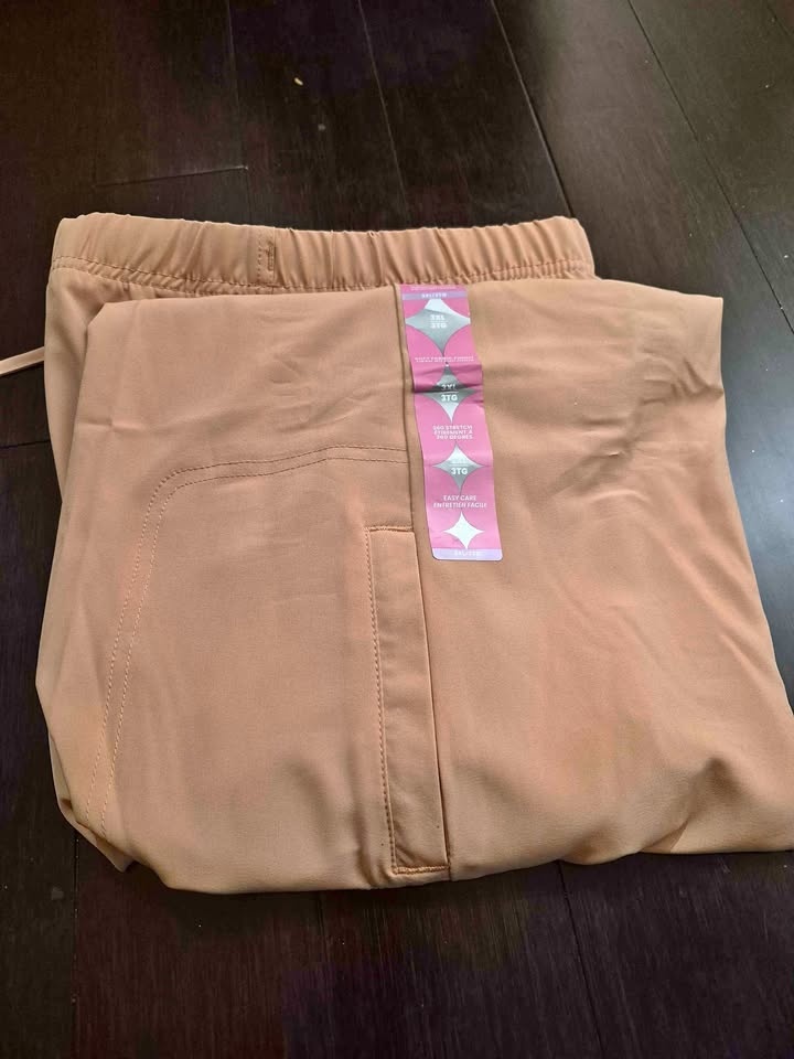 Brand New 3XL Peach Scrubs Pants Women's