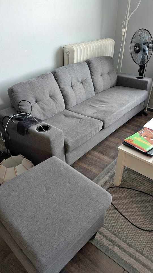 Couch and ottoman