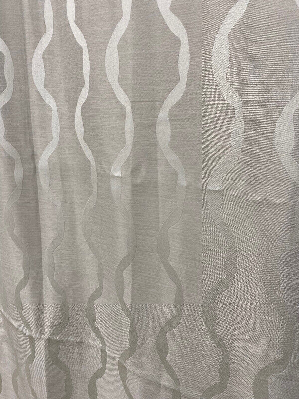 Beautiful modern beige grey curtains 2 Panels - photo 3