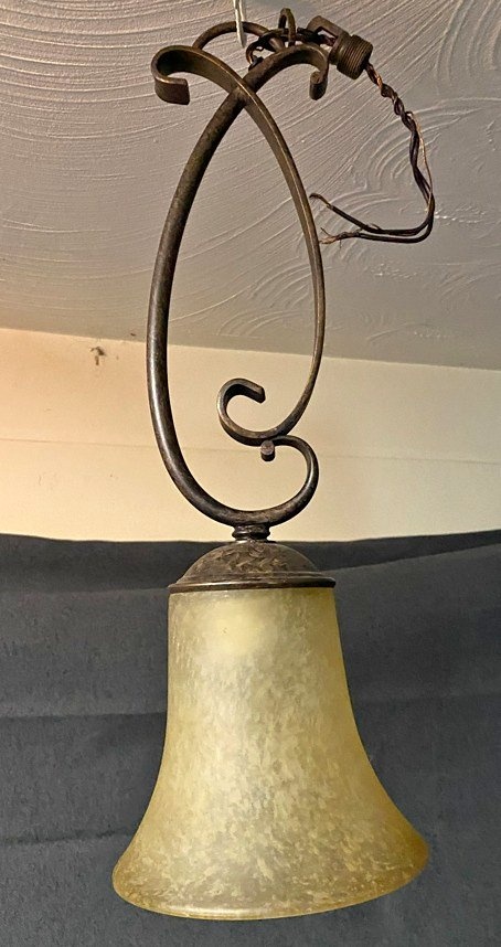 1 Light Pendant 18" H x 5" W 1 Bulb